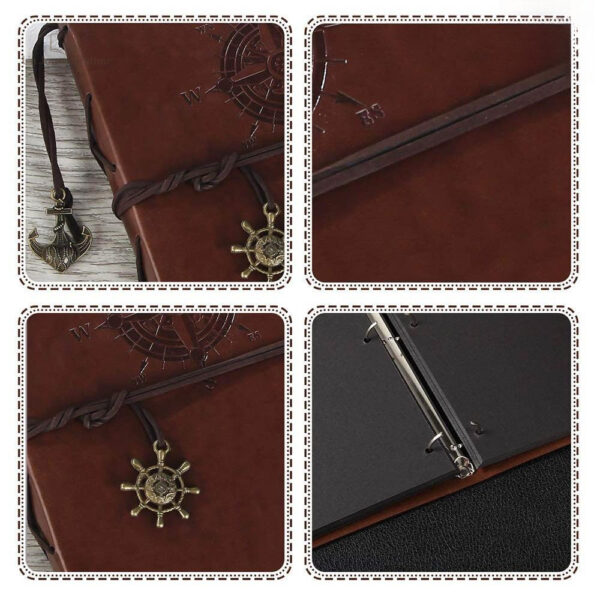 Journal intime avec pages pour photos et réflexions