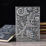 Journal intime avec textures en relief