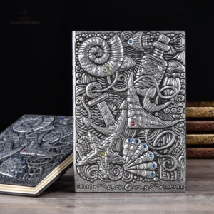 Journal intime avec textures en relief