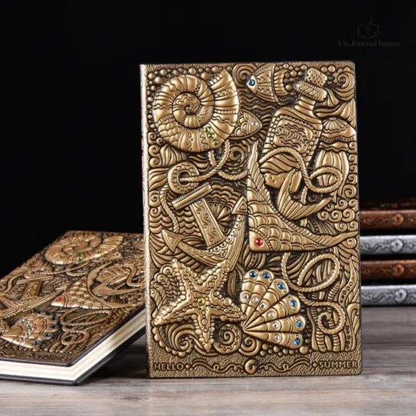 Couverture en 3D pour journal personnel