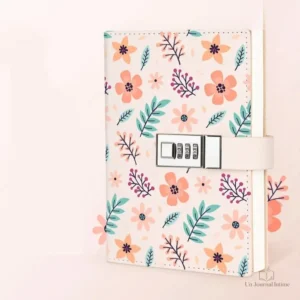 Journal intime fleuri pour les écrits printaniers