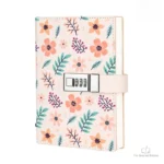 Carnet de notes avec motifs floraux printaniers