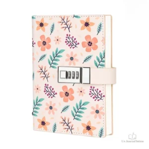 Carnet de notes avec motifs floraux printaniers