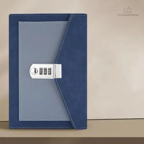 Journal intime noir lisse chic