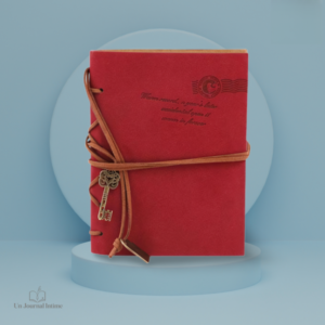 Journal intime rouge élégant et pratique