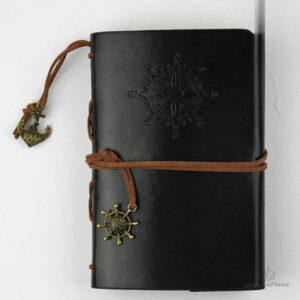 Journal intime en cuir avec fermeture originale