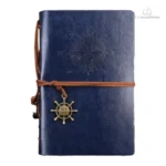 Journal intime bleu élégant avec point cardinal