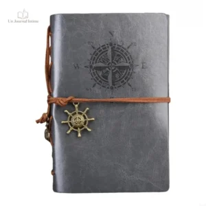 Journal intime décoré d'un motif de point cardinal