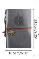 Journal bleu pratique pour consigner ses réflexions