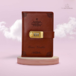 Journal intime vintage en cuir avec une finition élégante