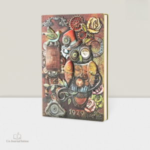 Journal intime vintage 3D mécanique