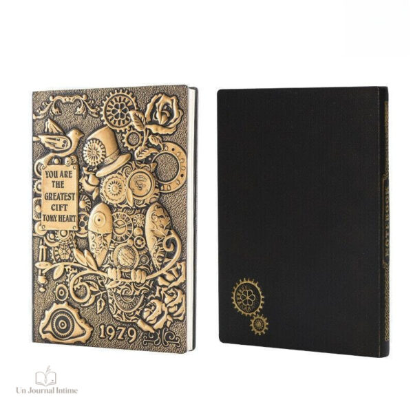 Journal intime avec éléments mécaniques artistiques