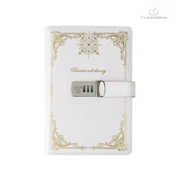 journal-intime-vintage-blanc-et-noir-1 Journal intime vintage blanc et doré