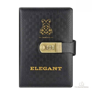 Carnet de notes vintage gris élégant