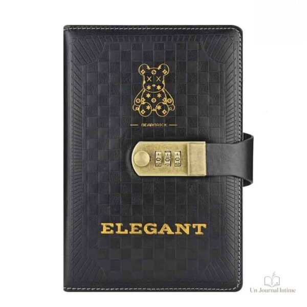Carnet de notes vintage gris élégant