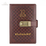 Cuir gris élégant pour un journal intime