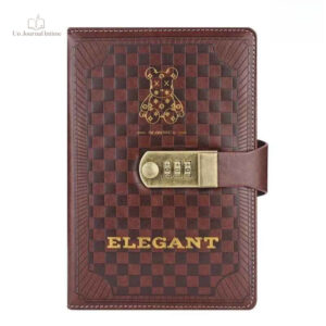 Cuir gris élégant pour un journal intime