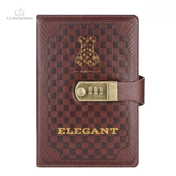 Cuir gris élégant pour un journal intime