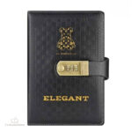 Journal intime vintage élégant noir