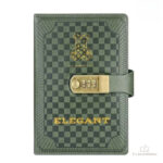 Journal intime vintage élégant en vert