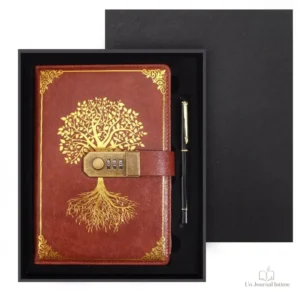 Journal décoré d'un arbre symbolique