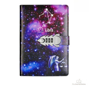Journal intime avec couverture astrologique stylée