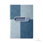 Journal magnétique bleu damier, élégant et pratique