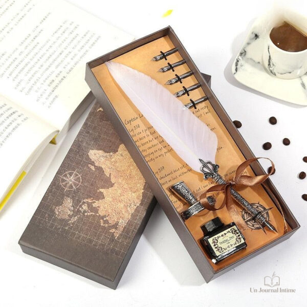 Stylo à plume avec design rétro pour les romantiques